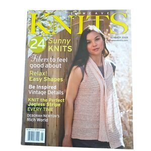 Interweave Knits Magazine Summer 2009 Knitting Crafting Fiber 2 Feel